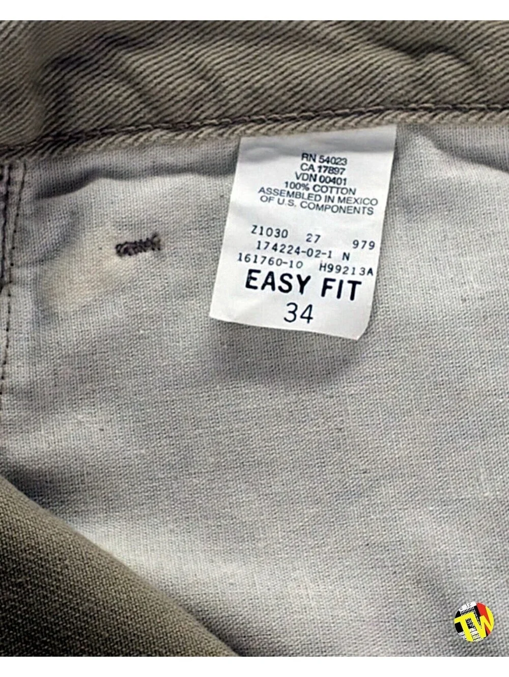 Vintage 90s GAP Jean Denim Shorts Easy Fit Tan Mens Size 34